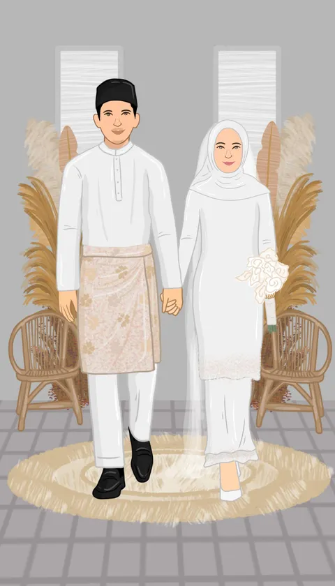 Foto sampul undangan Indah & Nurul