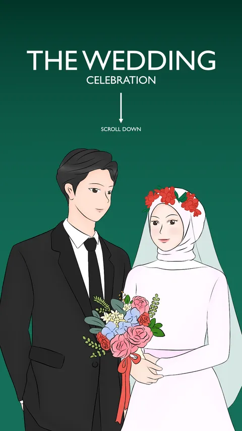 Foto sampul undangan Ma & Rizal