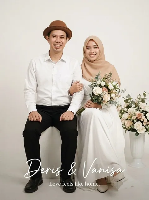 Foto sampul undangan Ayu & Azis