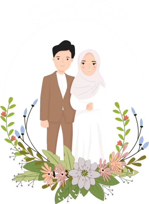 Foto sampul undangan Yustia & Afif