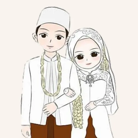 Foto sampul undangan Via & Firman