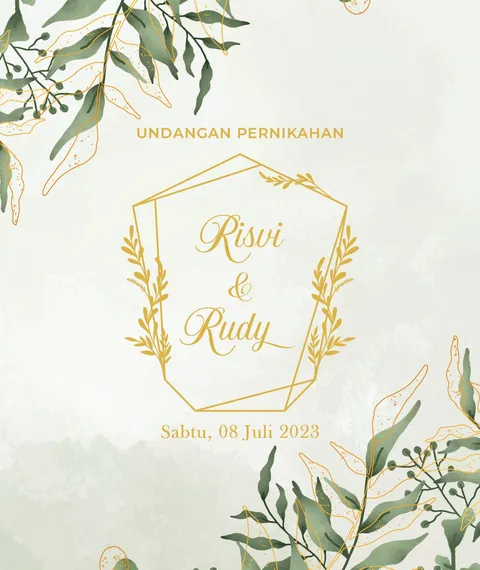 Foto sampul undangan Rudy & Risvianti