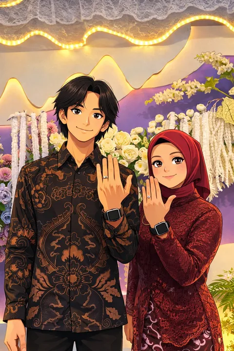 Foto sampul undangan Darwin & Risma
