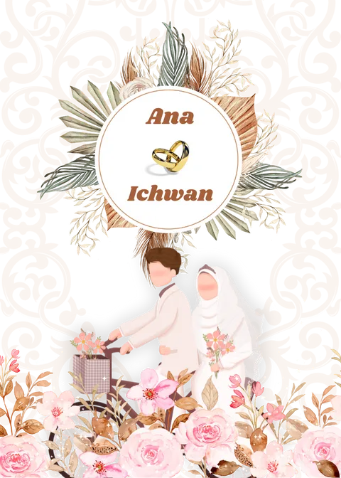 Foto sampul undangan Ichwan & Ana