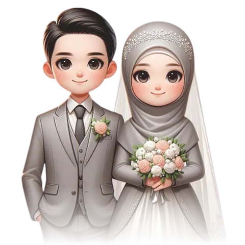 Foto sampul undangan Adi & Lilis