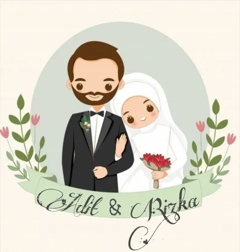 Foto sampul undangan Rizka & Adit
