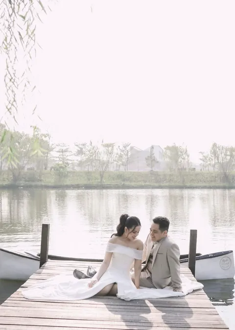 Foto sampul undangan Michelle & Anton