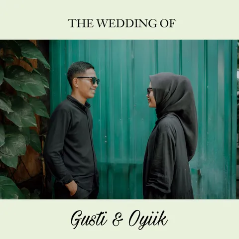 Foto sampul undangan Oyiik & Gusti